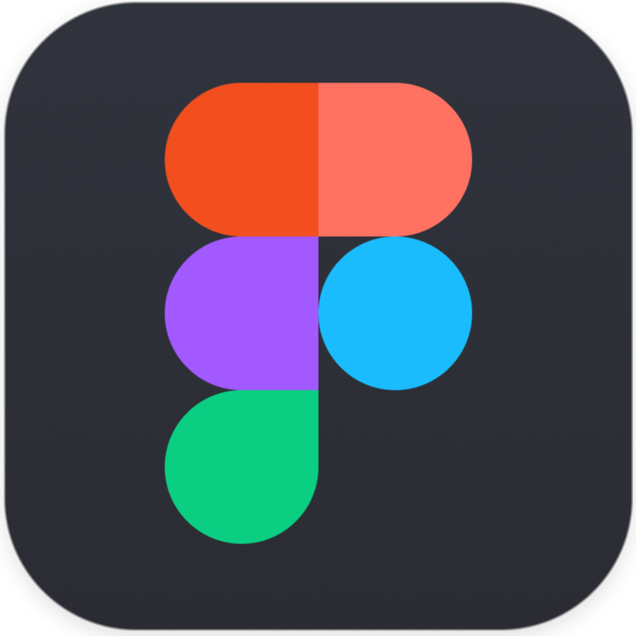 Colorful Figma logo on a dark rounded-square background