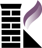 Silhouette of a woman with purple hair