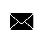 Icon of a black envelope