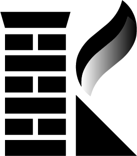 Black background with a stylized white and gray flame or leaf shape.