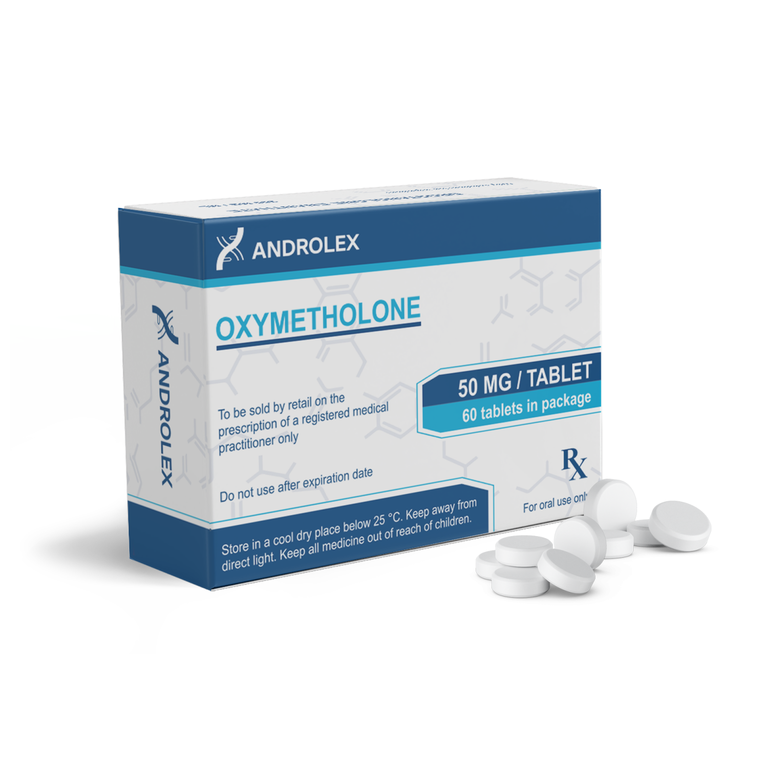 Androlex Oxymetholone 50 mg/comp