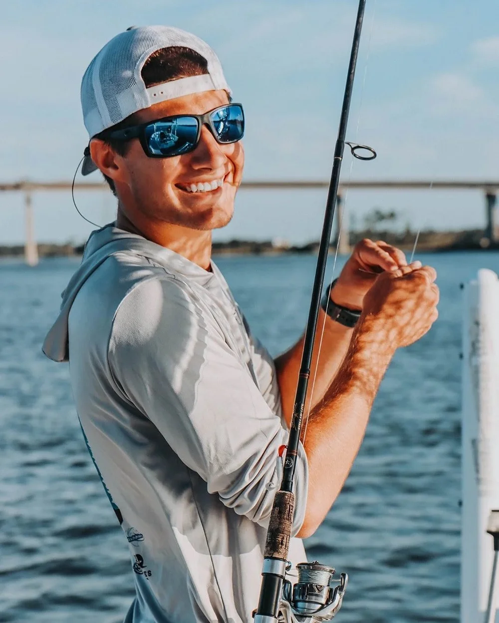 Carson Cook fishing in Jacksonville