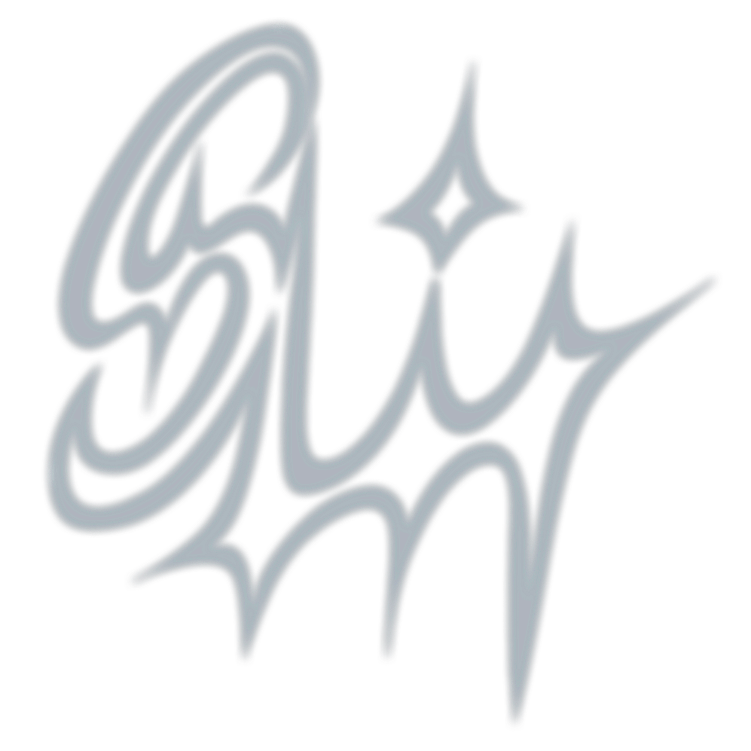 A stylized glowing neon sign of a star and a moon on a black background.