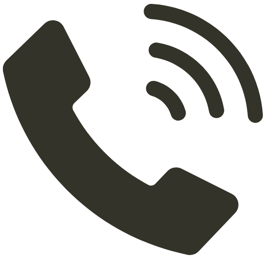 Dark phone handset with wireless signal waves icon