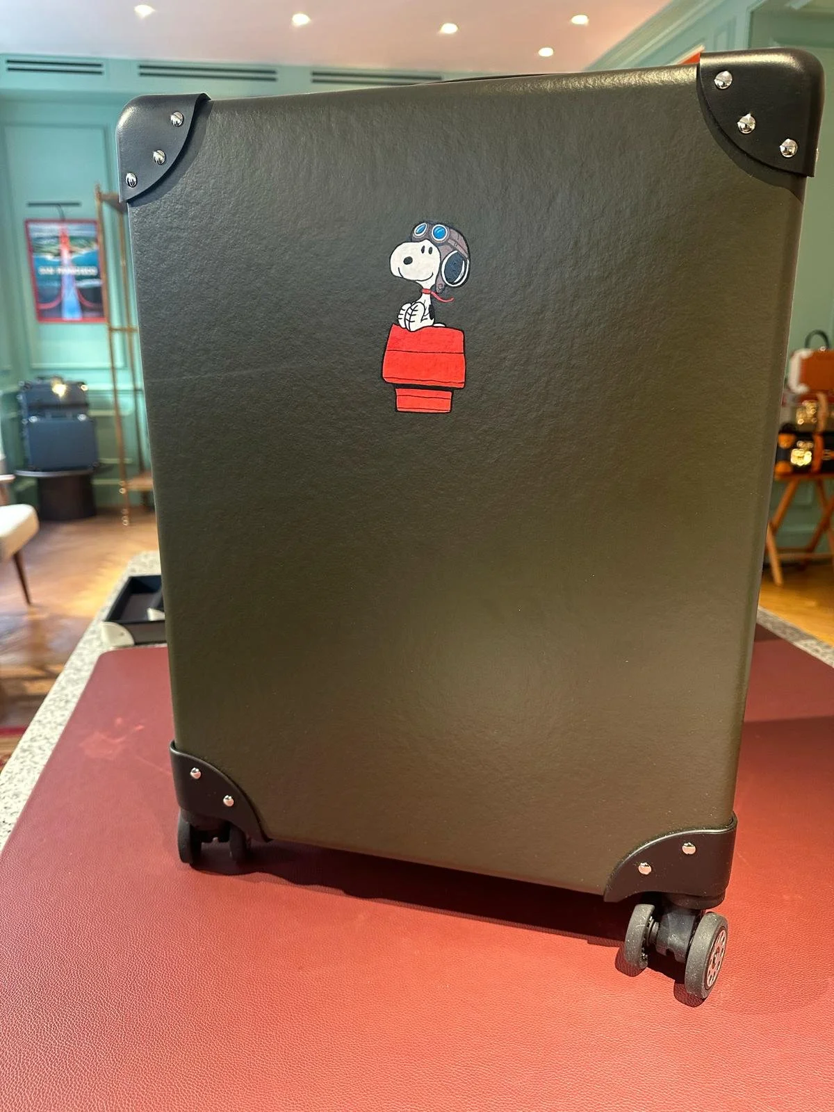 Hand-Painted Custom Art on GlobeTrotter Check-in Luggage