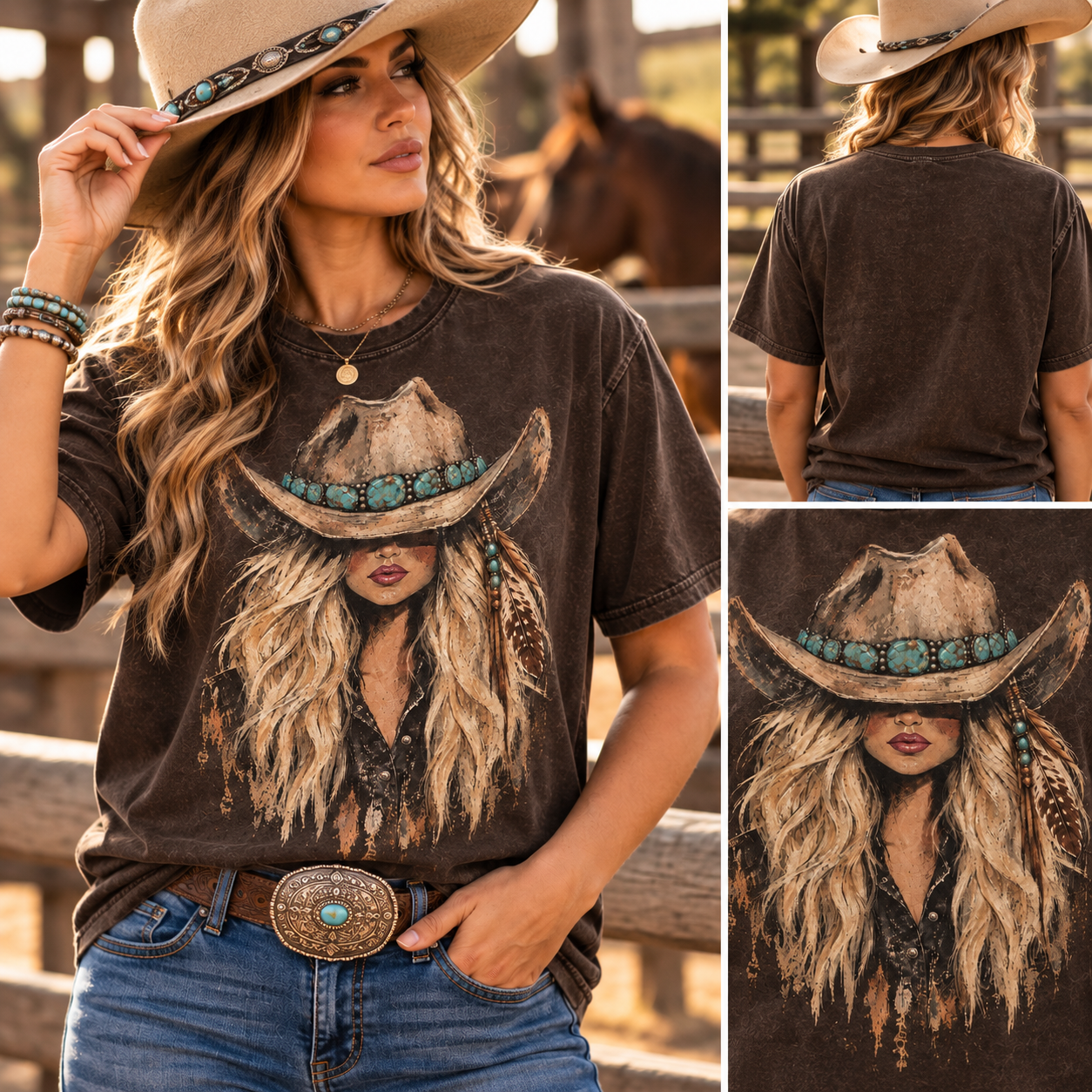 Cowgirl Spirit Graphic Tee - Color Comfort
