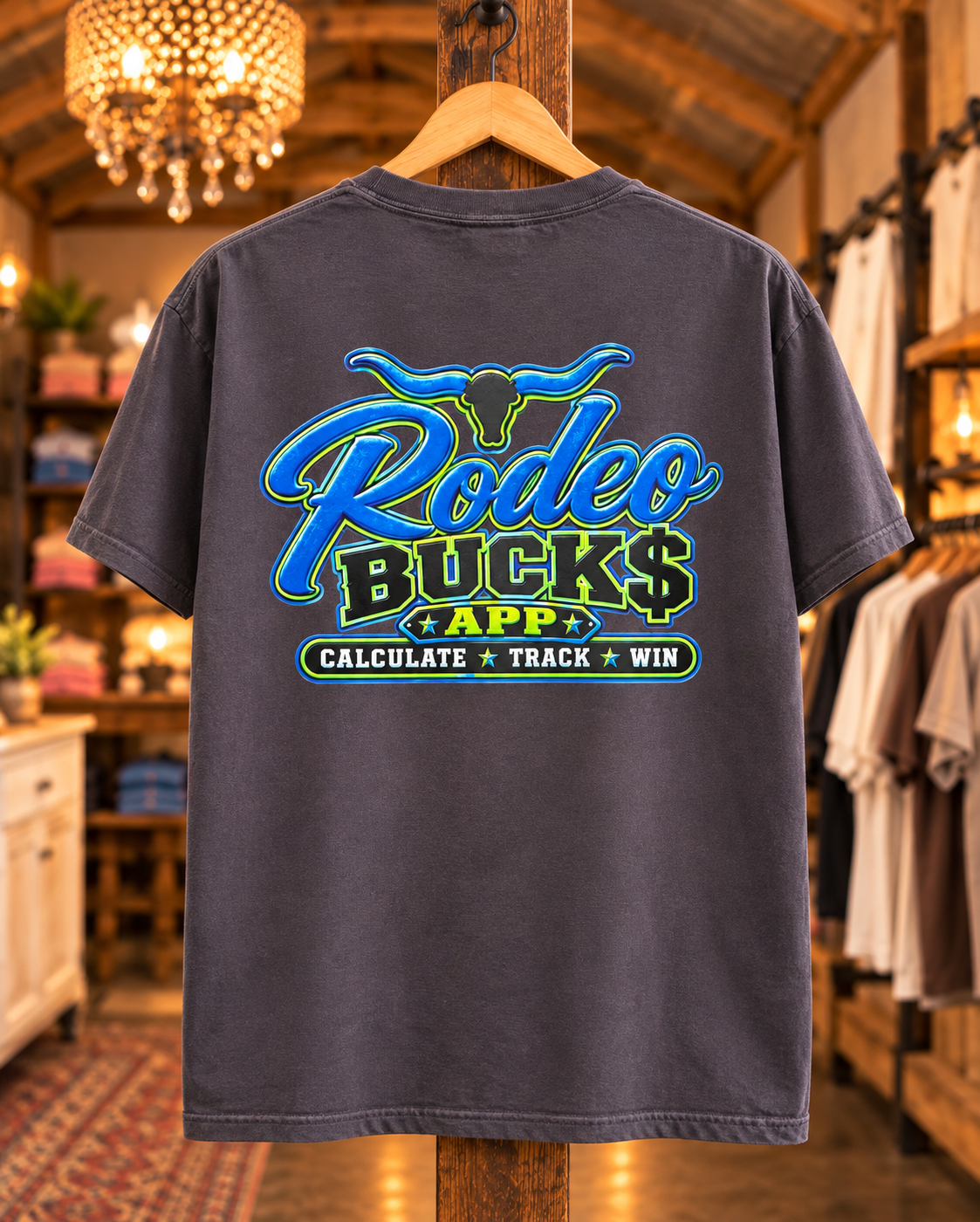 Rodeo Bucks Logo Tee - Color Comfort
