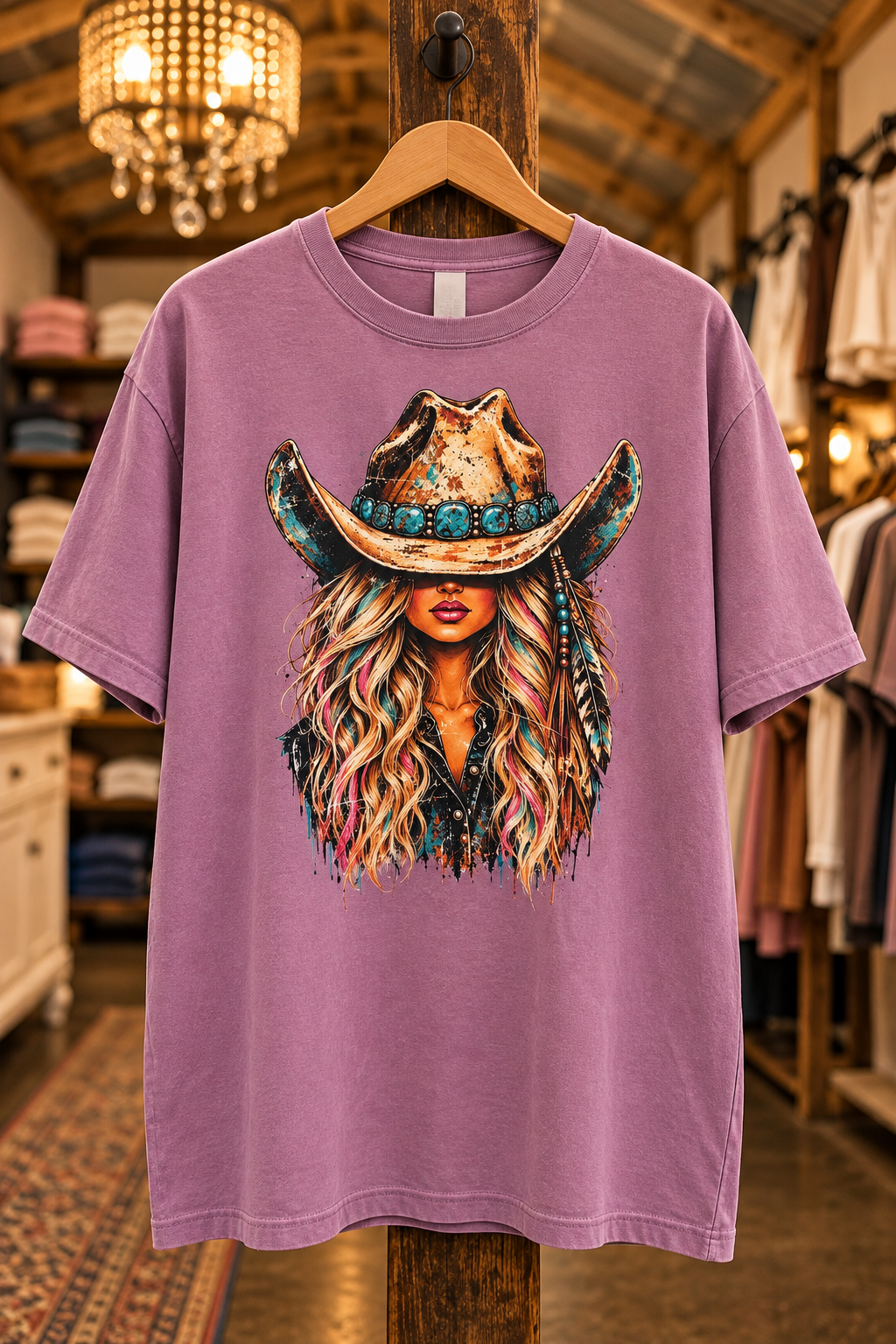 Wild and Ranchy Cowgirl Tee - Color Comfort