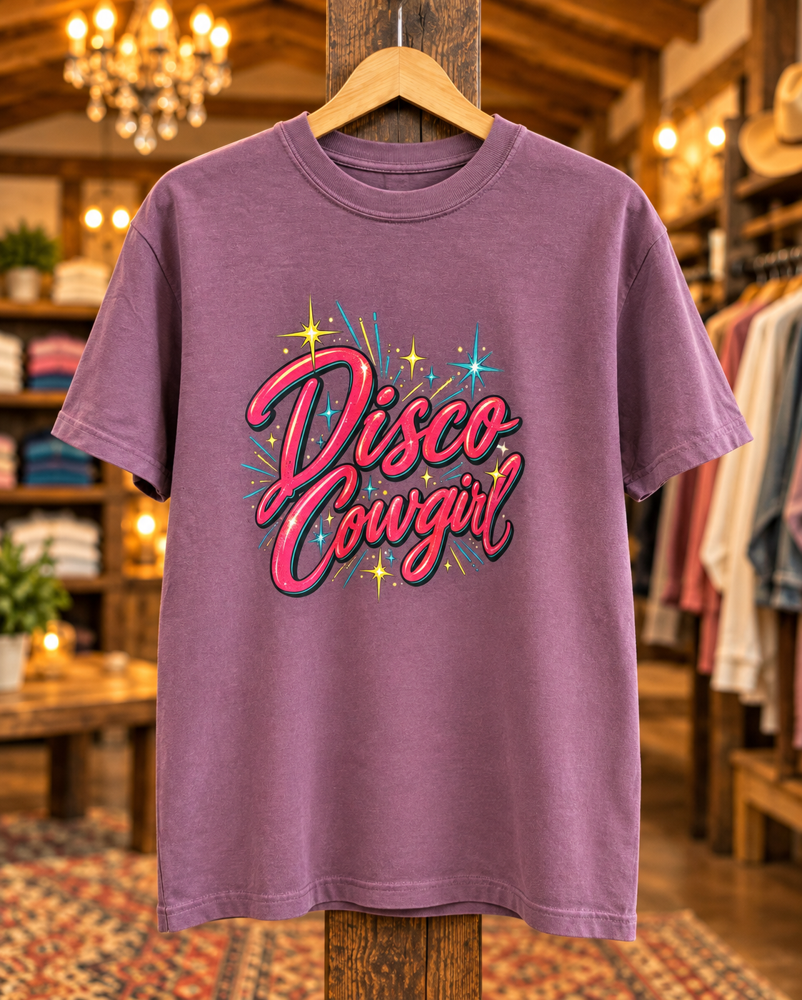 Disco Cowgirl Tee - Color Comfort