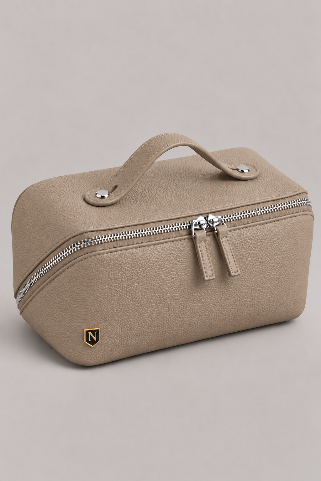 Taupe Pebbled Leather Travel Case.png