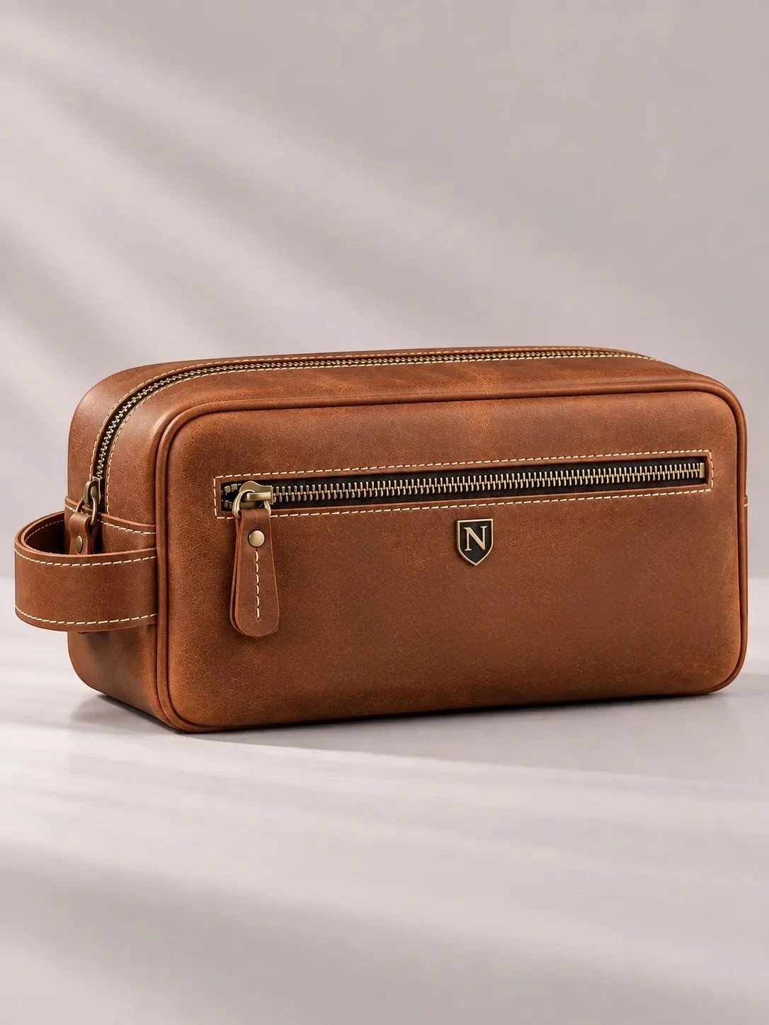 Marlow Leather Travel Case | Cognac