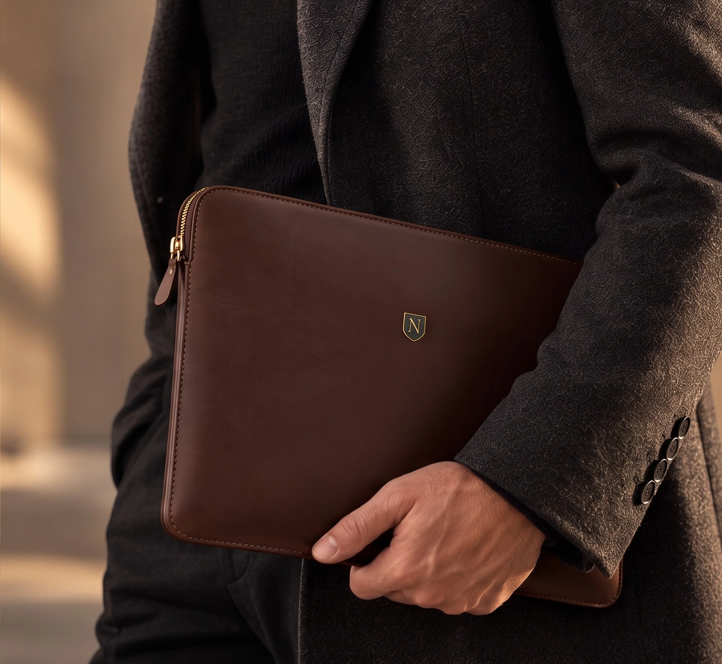 Valmont Laptop Sleeve | Dark Coffee