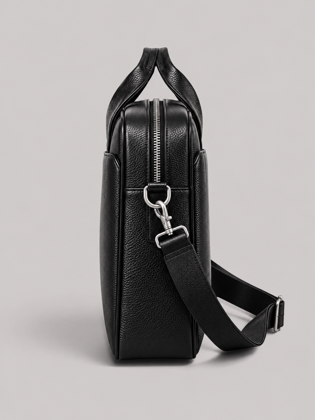 Black Leather Briefcase with Silver Hardware.png