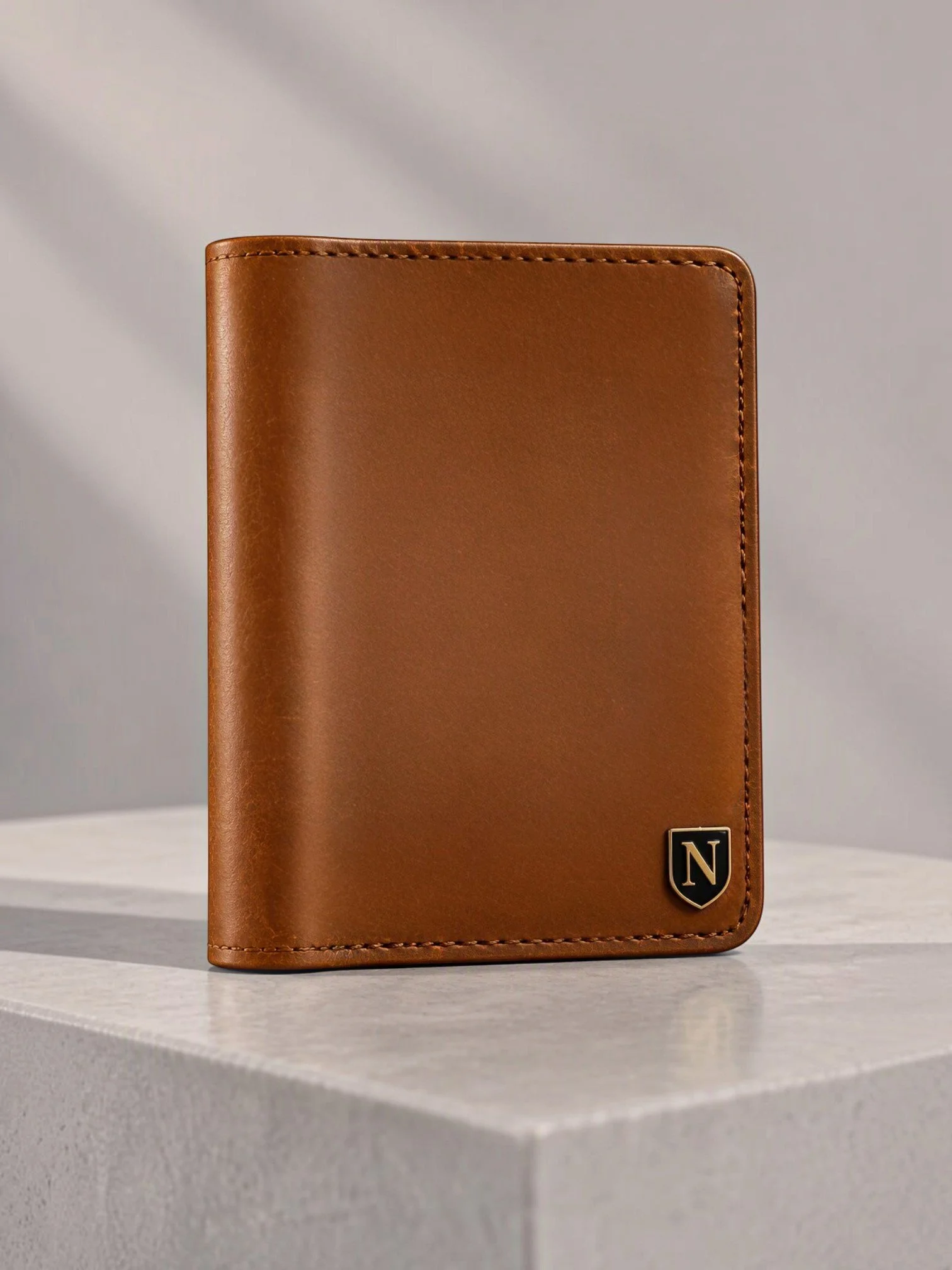 Heritage Full-Grain Leather Card Holder Wallet | Congac Tan