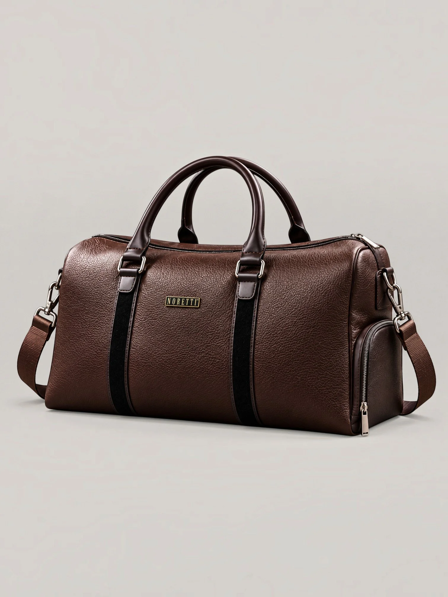 Ravelle Weekender | Premium Leather Travel Bag | Espresso Brown