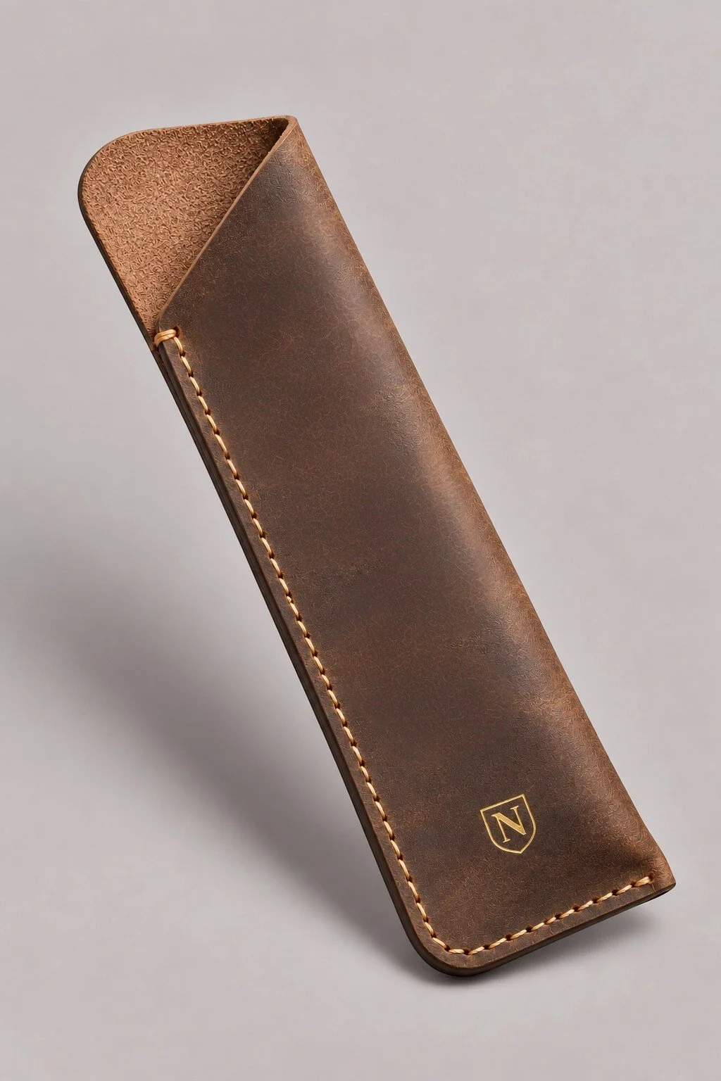 Distressed Brown Leather Sleeve.jpg