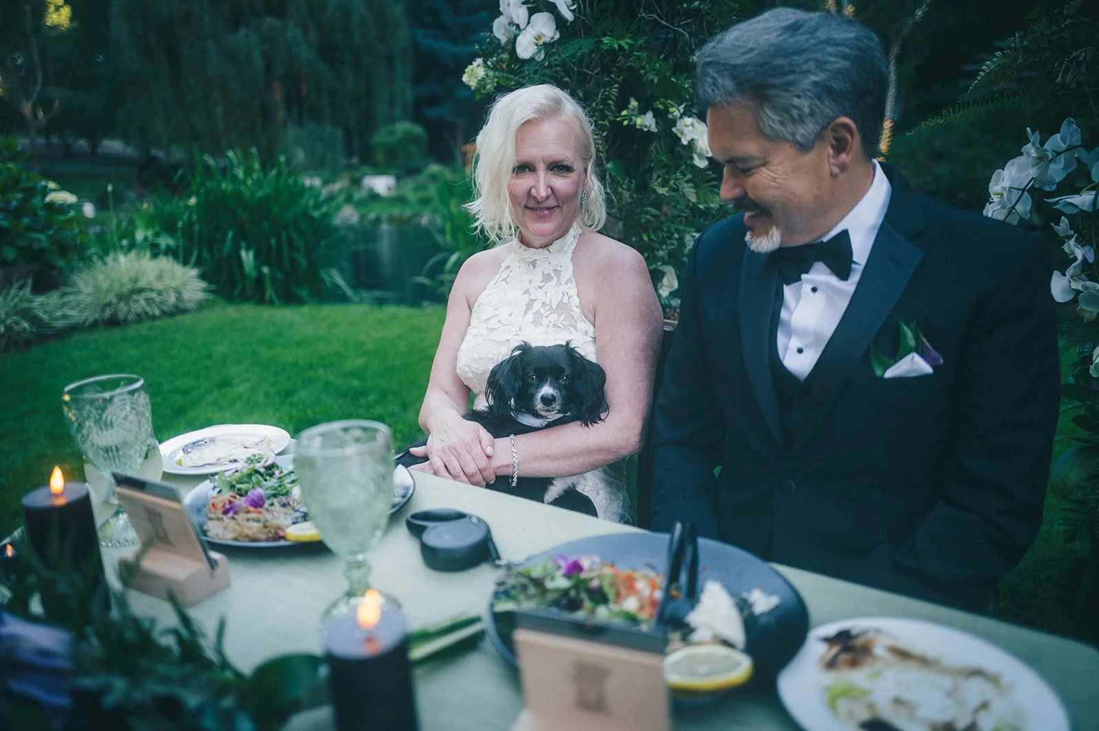 Sweetheart table at Nestldown, a  Santa Cruz Mountain wedding venue