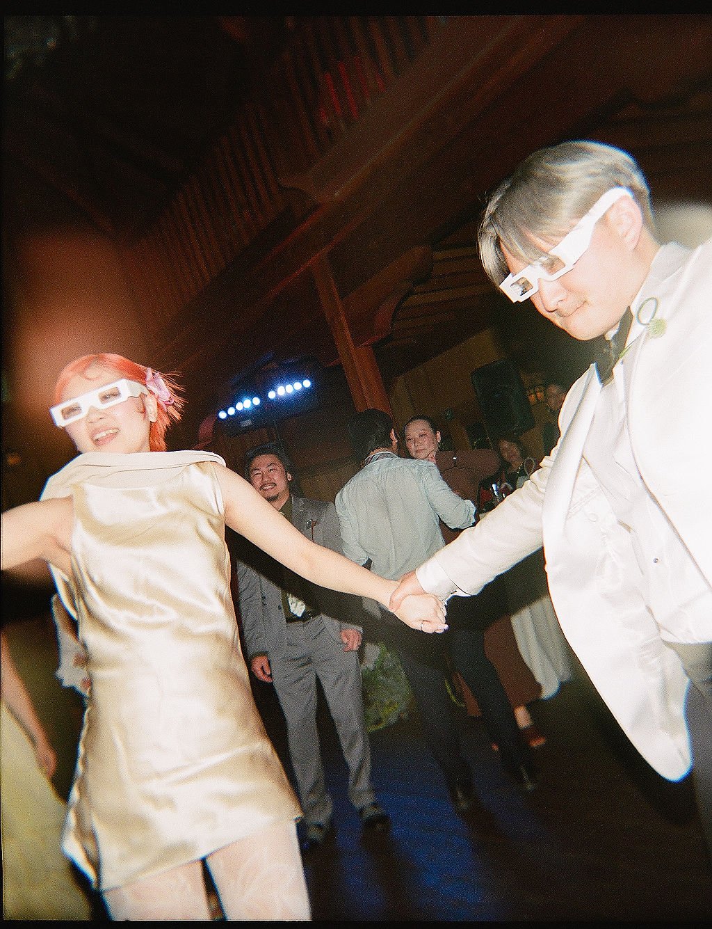 Fun wedding reception dance party