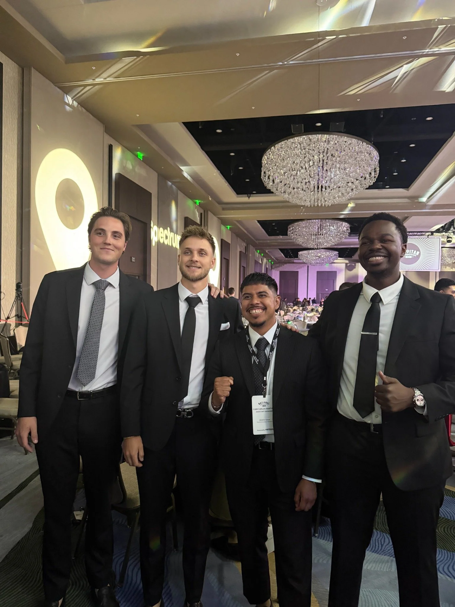 Grit team group at a professional event