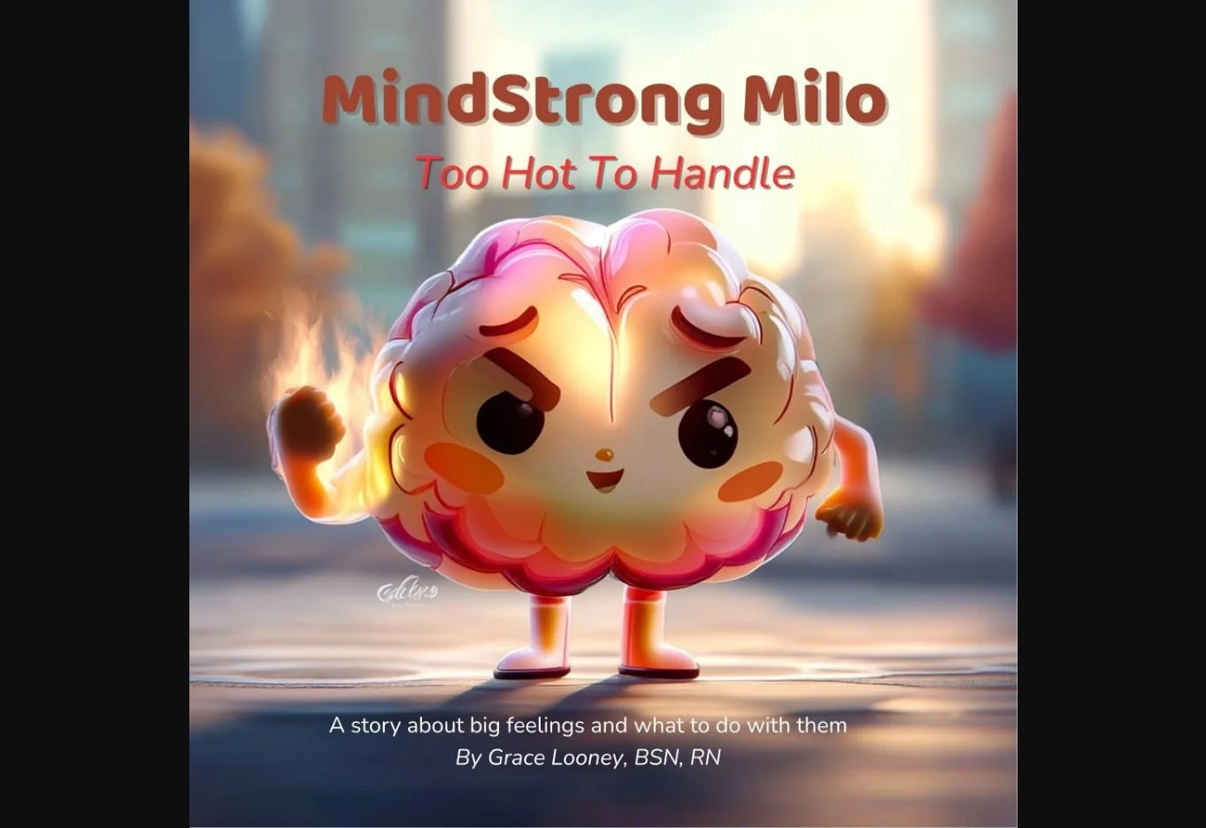 Cover of MindStrong Milo: Too Hot to Handle by Grace Looney, BSN, RN.