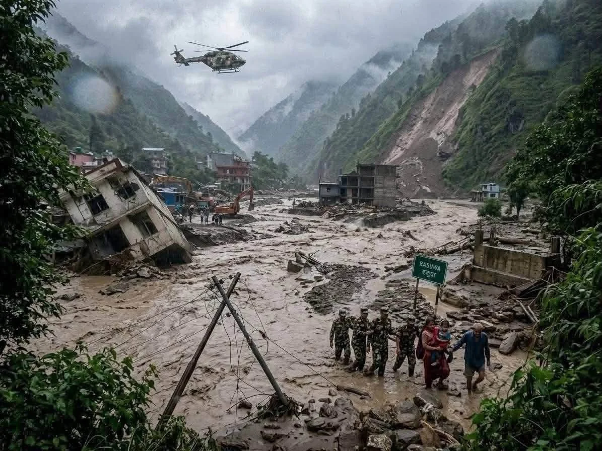City Wiped Out in a Minute: The Devastating Rasuwa Flash Flood