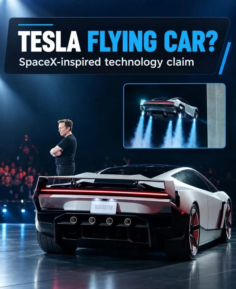 The First Flying Car? Tesla Unveils the SpaceX-Powered "Flying" Roadster