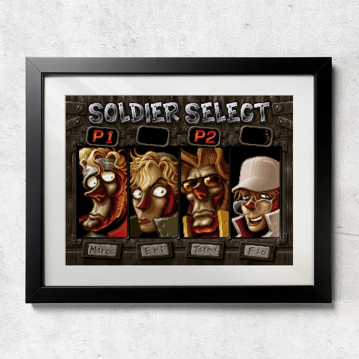 Metal Slug Mugshots - Unframed Wall Print