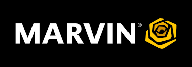 Marvin logo on a black background.