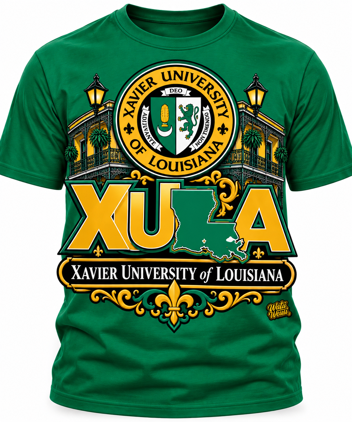 Xavier University Green Crest T-Shirt.png