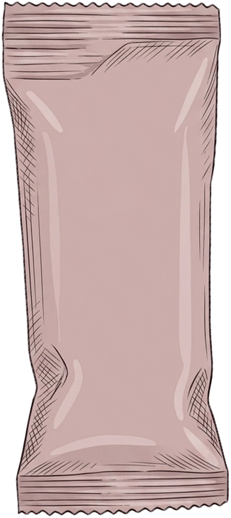 Sachet with tear seration for powders, protein, collagen, creatine, magnesium. custom artwork and branding available