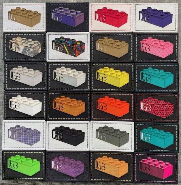 Limited Edition Brands x Skwerl Toy Brick Laser Cut Patch