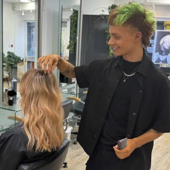 Be a hair dressing model for an apprentice