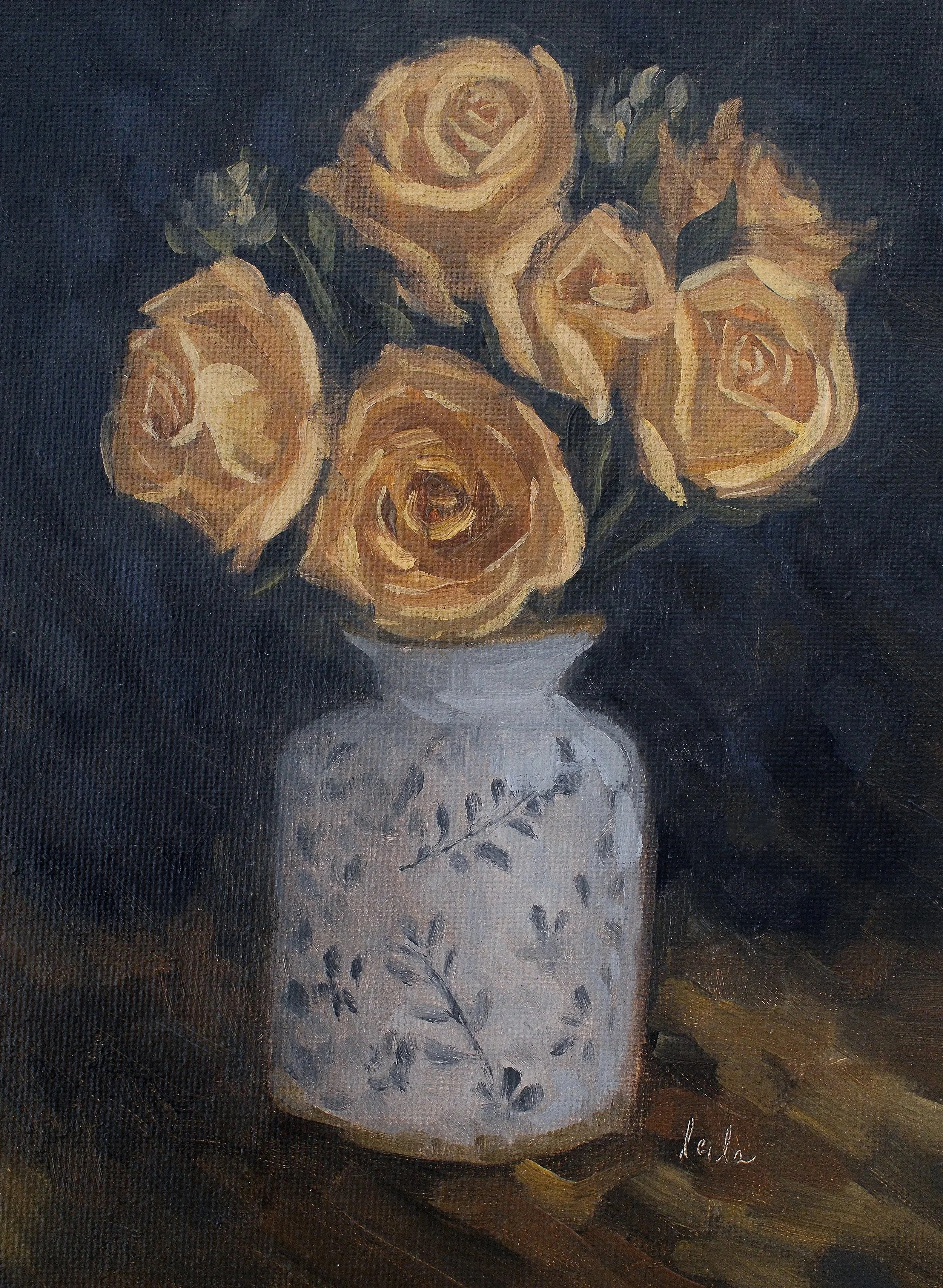 Jarrón de rosas II (Vase of roses II)