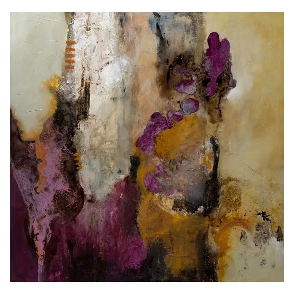 Aguadas n.º 2     Acrílico sobre lienzo · 100 × 100 cm · Colección privada