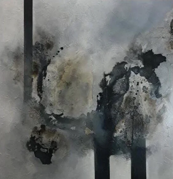 Aguadas n.º 11
Técnica mixta sobre lienzo · 90x90 cm
Vendida en Galería Arte en el Pasaje, Buenos Aires
