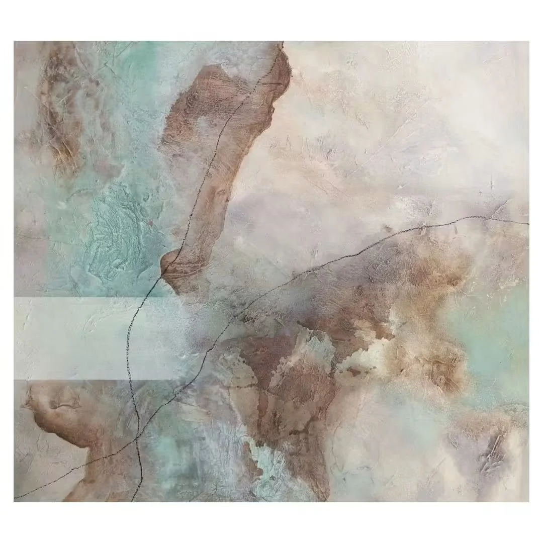 Aguadas n.º 9     Acrílico sobre lienzo · 100 × 140 cm · Colección privada