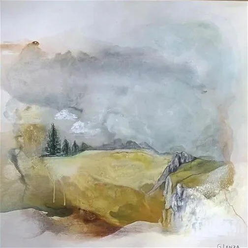 Campos de niebla 2025
Técnica mixta sobre lienzo  · 80 × 80 cm
Colección privada