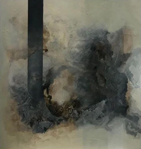 Aguadas n.º 12
Técnica mixta sobre lienzo · 80x80 cm
Vendida en Galería Arte en el Pasaje, Buenos Aires