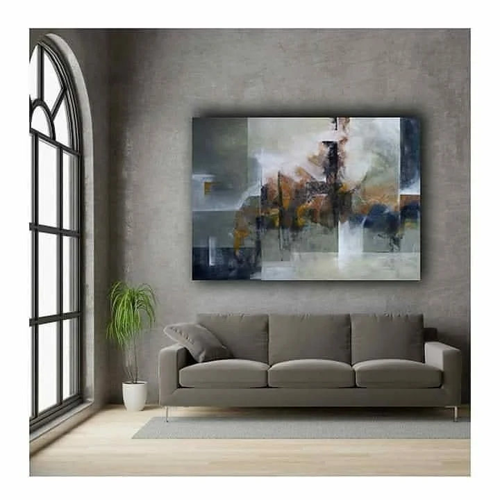 Pincel seco n.º 6   Acrílico sobre lienzo · 100 × 140 cm · Colección privada