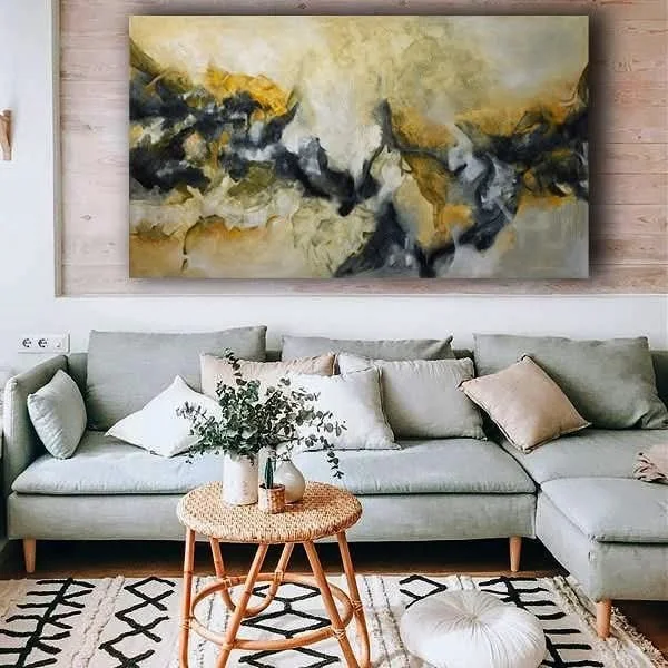 Pincel seco n.º 4   Acrílico sobre lienzo · 80 × 140 cm · Colección privada