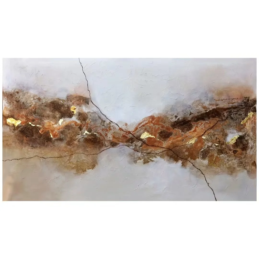 Aguadas n.º 7     Acrílico sobre lienzo · 80 × 140 cm · Colección privada