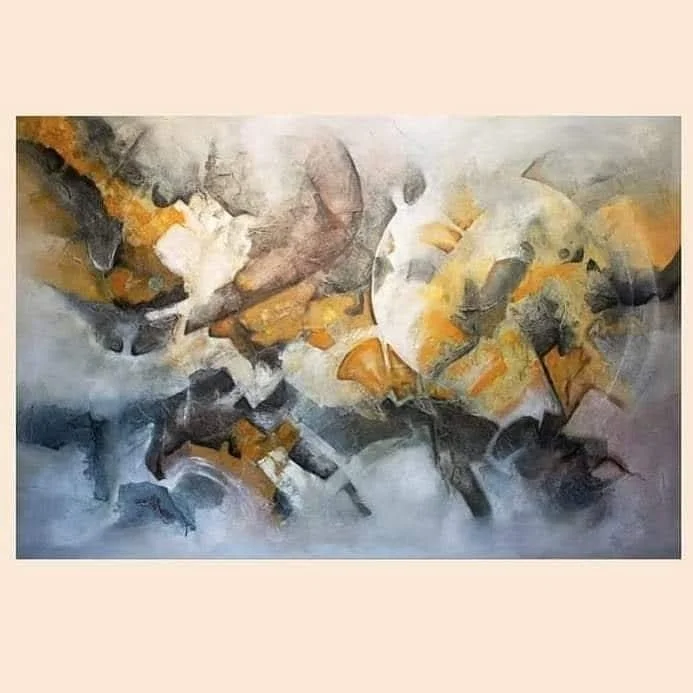Pincel seco n.º 3   Acrílico sobre lienzo · 80 × 120 cm · Colección privada