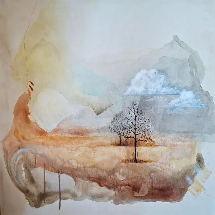 Ecos 2025
Técnica mixta sobre lienzo · 90 × 90 cm
Colección privada