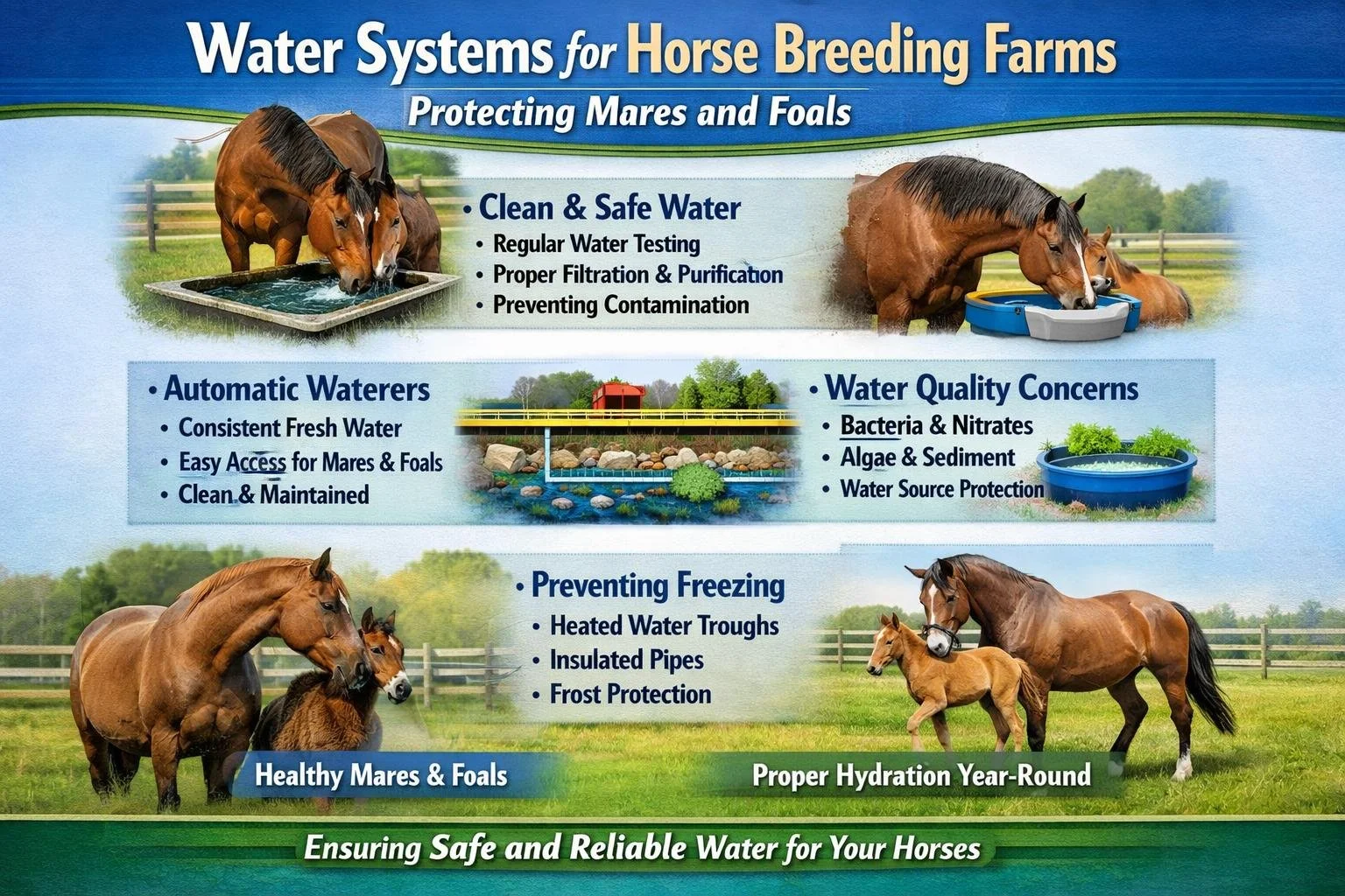 Water Systems for Horse Breeding Farms: Protecting Mares and Foals