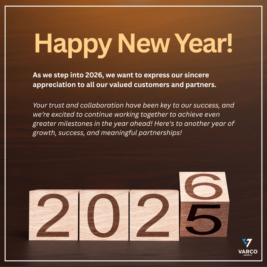 Varco Supply Social Media Post - Happy New Year 2026