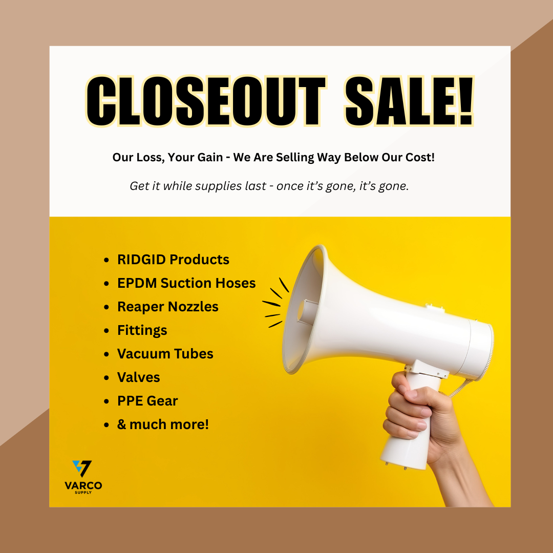 Varco Supply Social Media Post - Closeout Sale