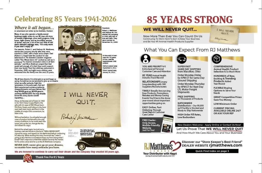 RJ Matthews '26 Inside Cover Pages