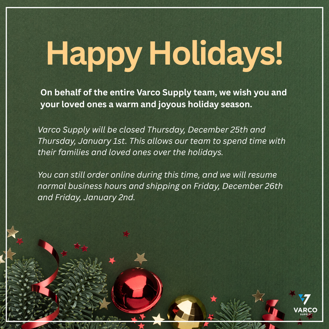 Varco Supply Social Media Post - Happy Holidays
