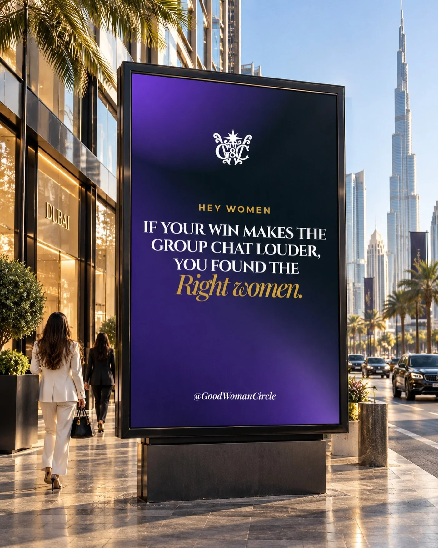 IF YOUR WIN MAKES THE GROUP CHAT LOUDER, YOU FOUND THE RIGHT WOMEN. 💜

That is the kind of sisterhood we want.

Not women going quiet when you win.

Not comparison.

Not competition dressed up as support.

The RIGHT women celebrate you.

They send t