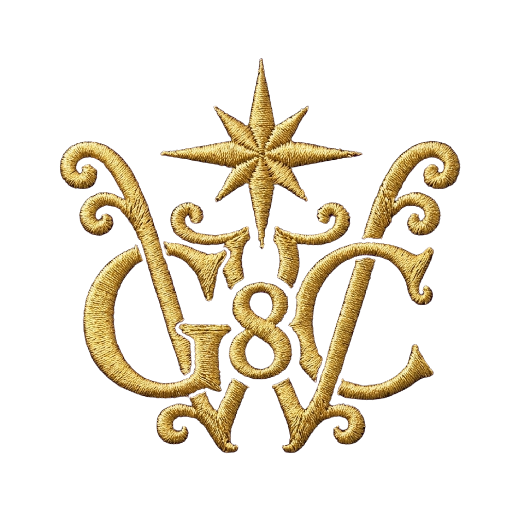 Good Woman Circle gold monogram logo with a star above the GWC initials